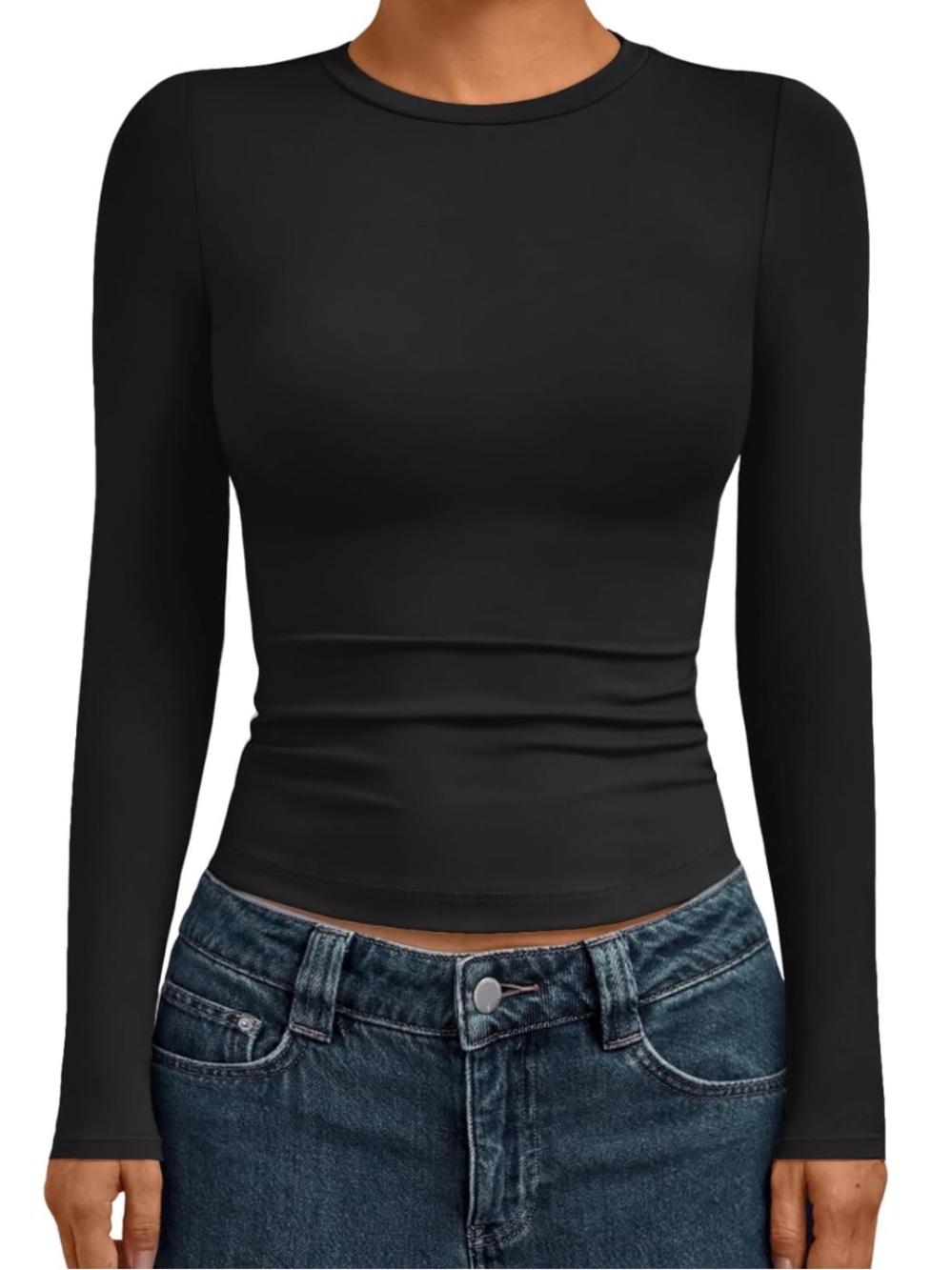 AUTOMET Women's Black Long-Sleeve Top